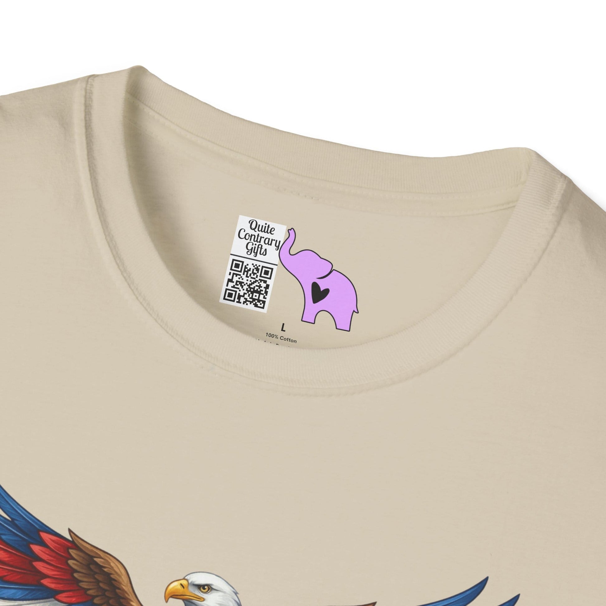 Bald Eagle & Flowers 250 Years of Freedom 1776-2026 Anniversary Adult T-shirt