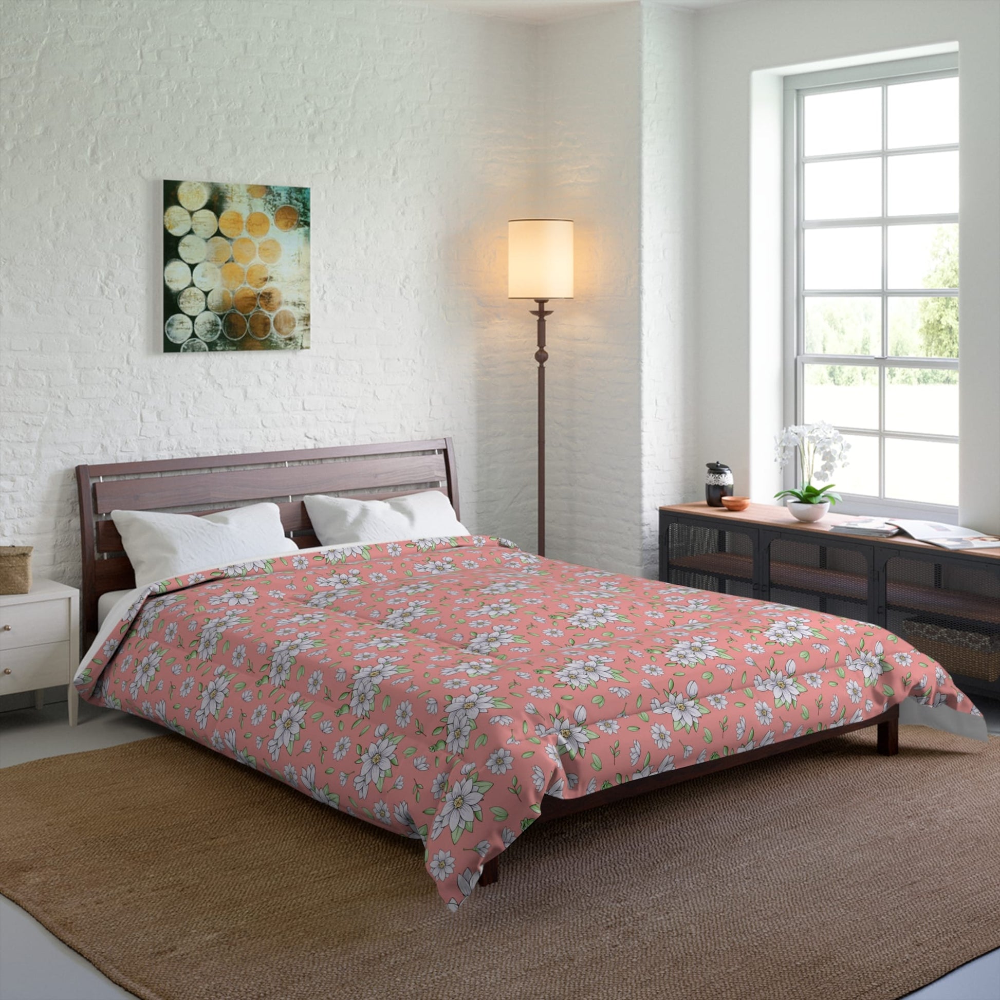 Jasmine Blush Garden Comforter