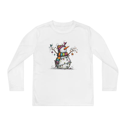 The Snowman Who Loved Butterflies Youth Long Sleeve Tee