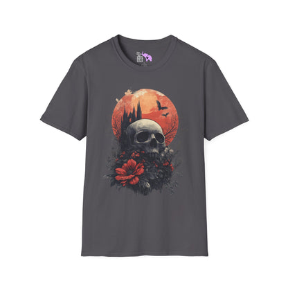 Halloween Graveyard Adult T-shirt