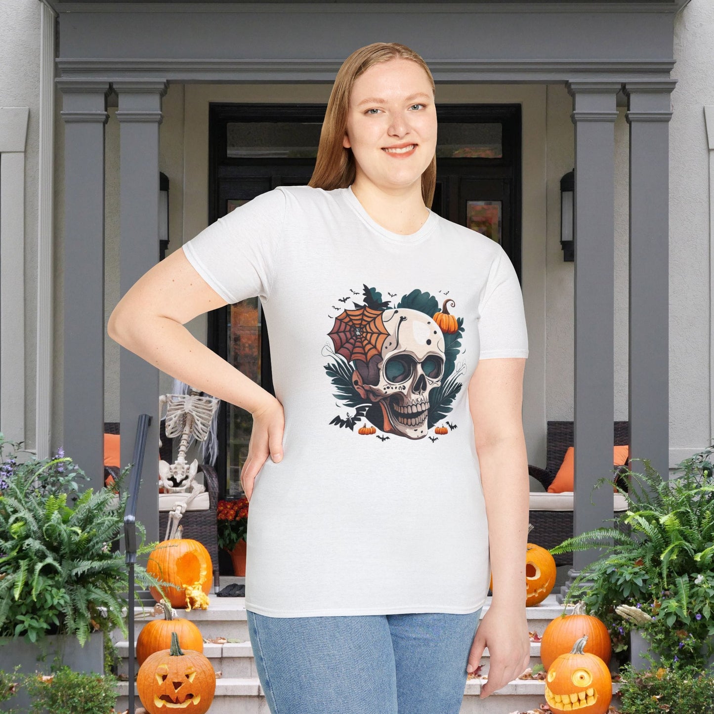 Colorful Skull Adult T-shirt