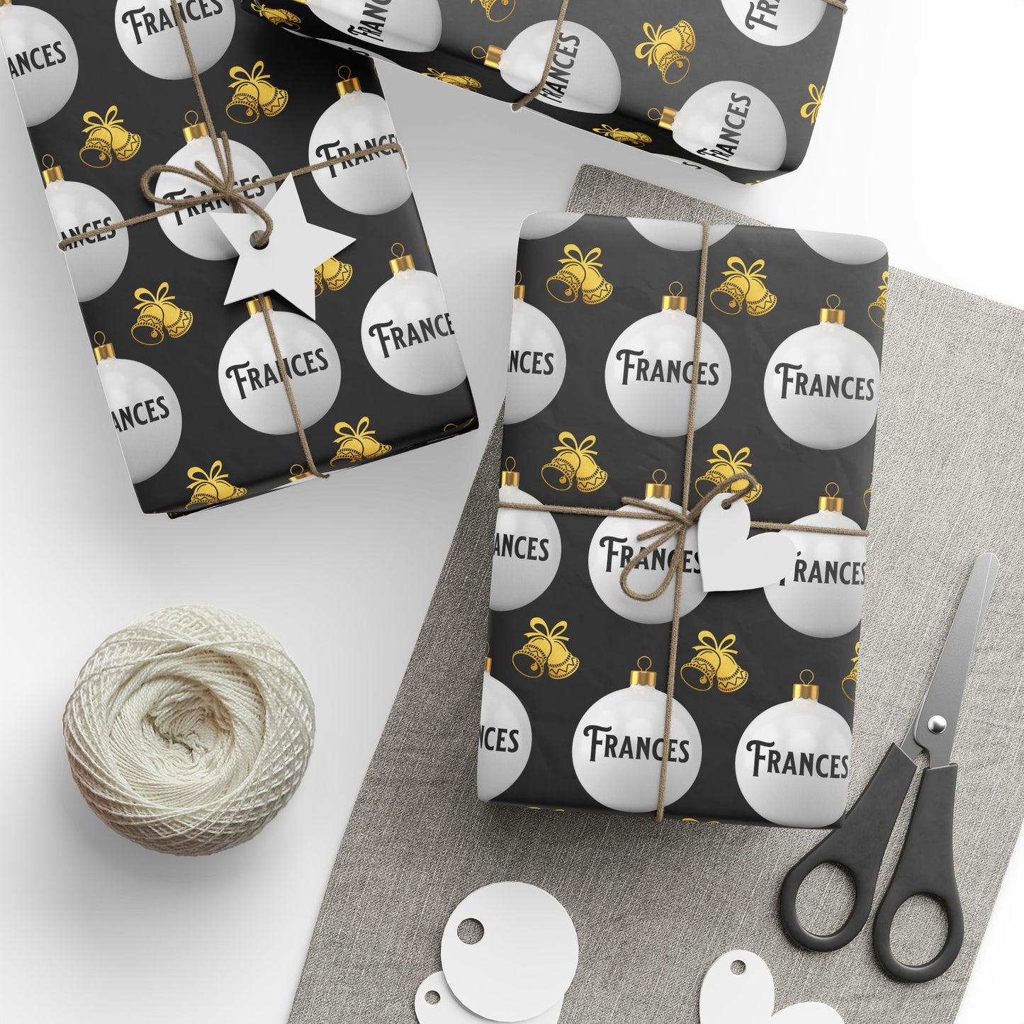 Winter Glam Custom Wrapping Paper (Frances)