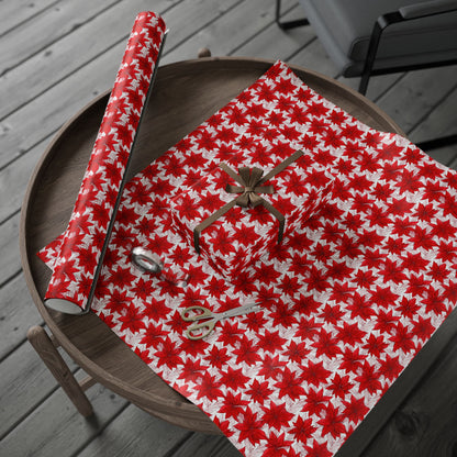 Christmas Blossom Sketch Wrapping Paper
