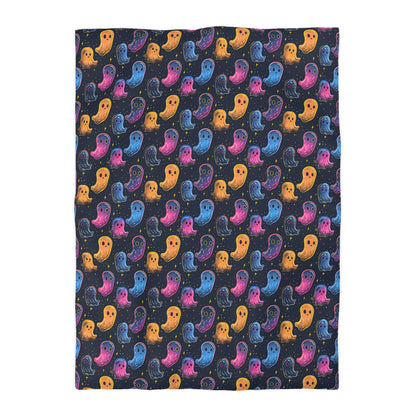 Neon Haunters Microfiber Duvet Cover