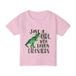 Just A Girl Who Loves Dinosaurs Heavy Cotton™ Toddler T-shirt