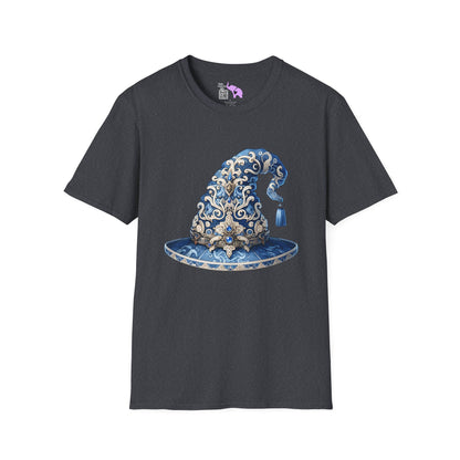 Blue & Silver Witch Hat Adult Unisex Tshirt