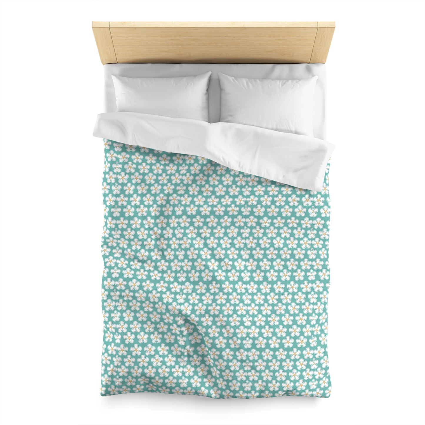 Tealberry Blooms Microfiber Duvet Cover