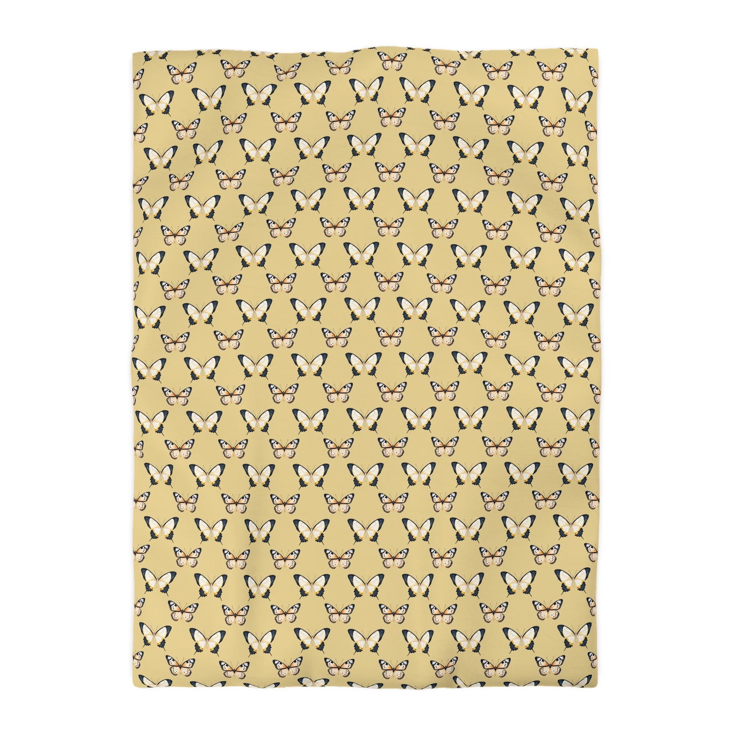 Golden Flutter Microfiber Duvet Cover