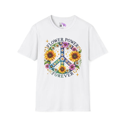Flower Power Forever Adult T-shirt