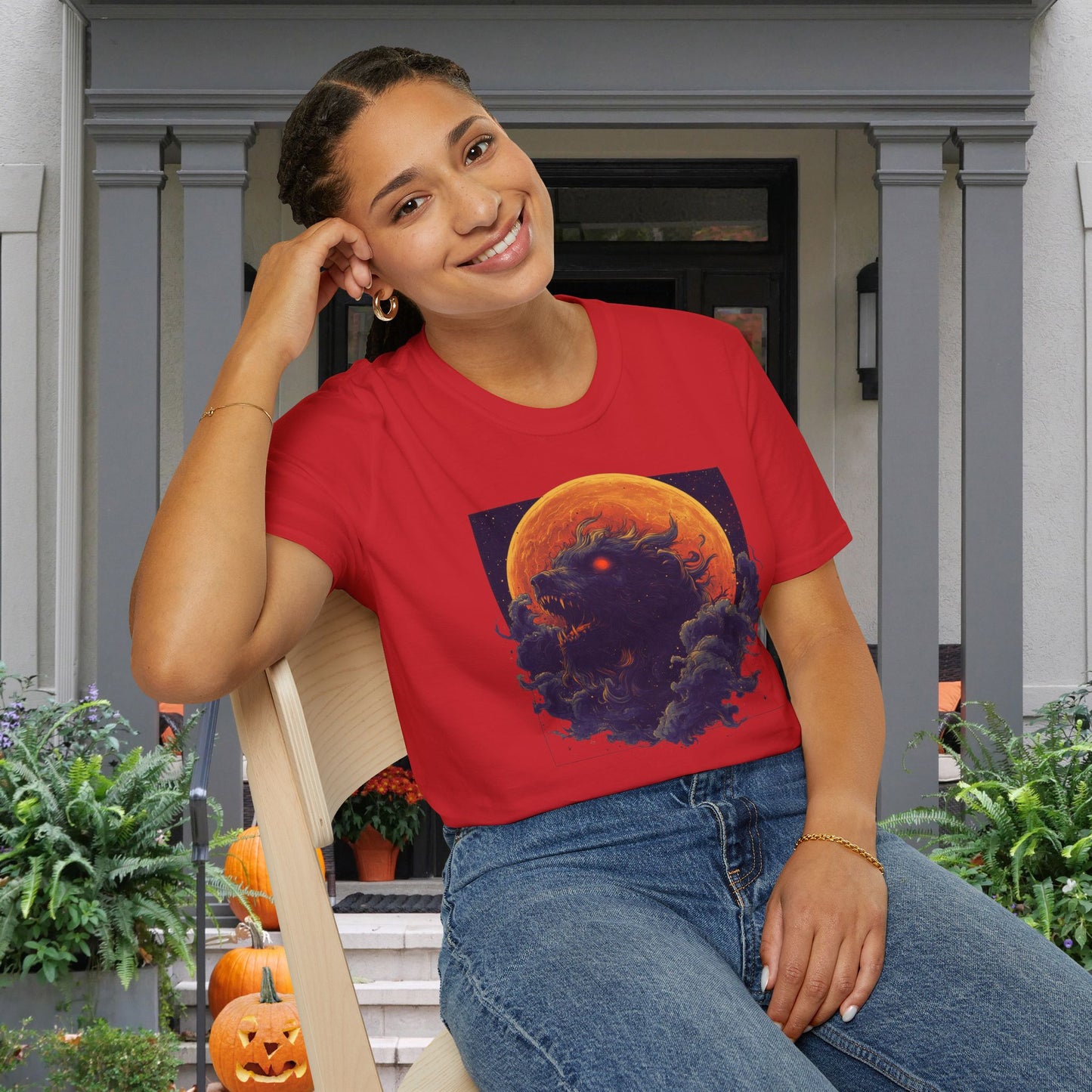 Halloween Monsters Adult T-shirt