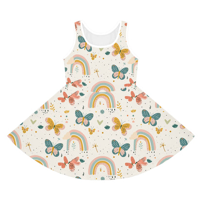 Whispering Wings & Rainbows Girls' Sleeveless Sundress