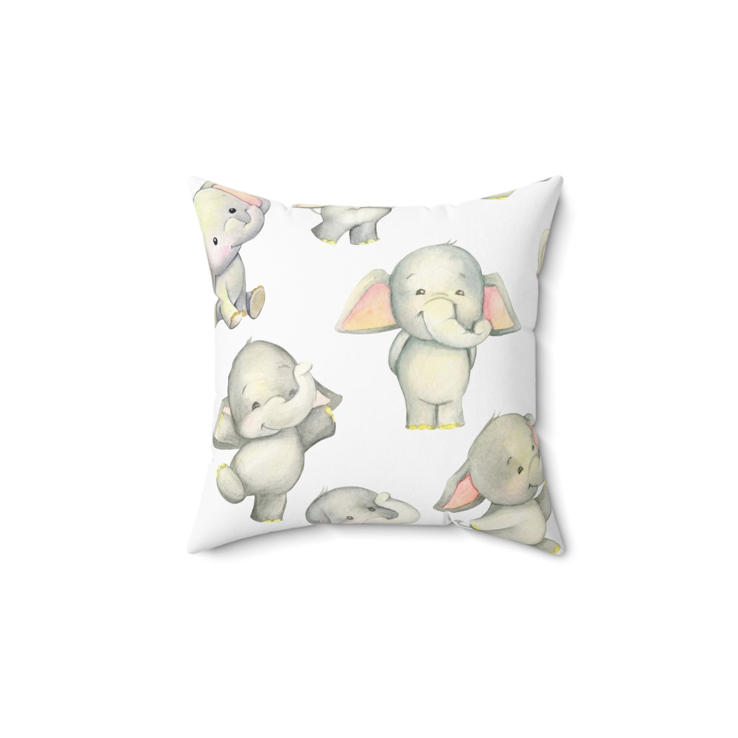 Dancing Elephants Throw Pillow