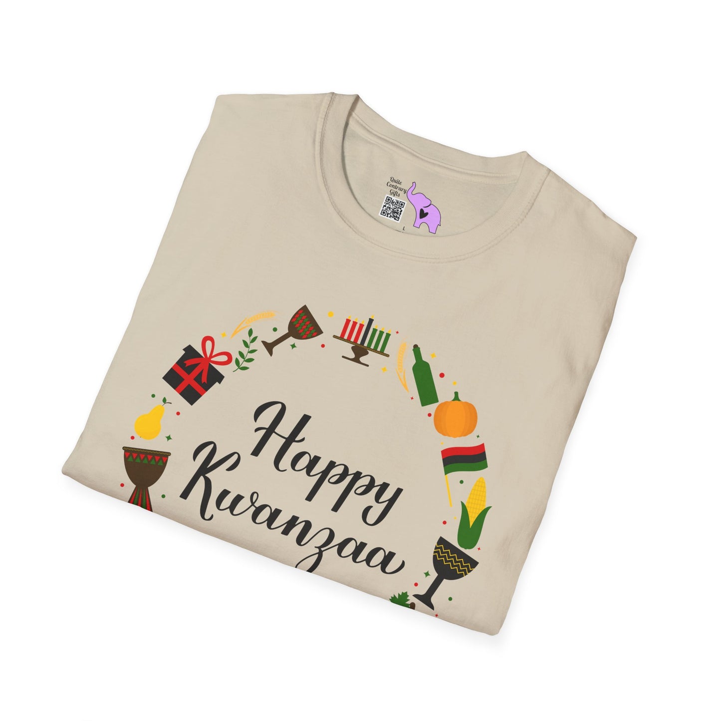 Happy Kwanzaa Wreath Adult T-shirt