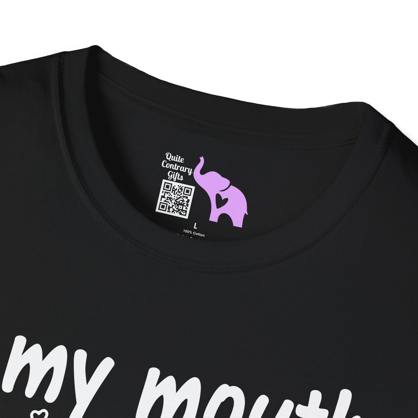 If My Mouth Doesn't Say It My Face Definitely Will Adult T-shirt