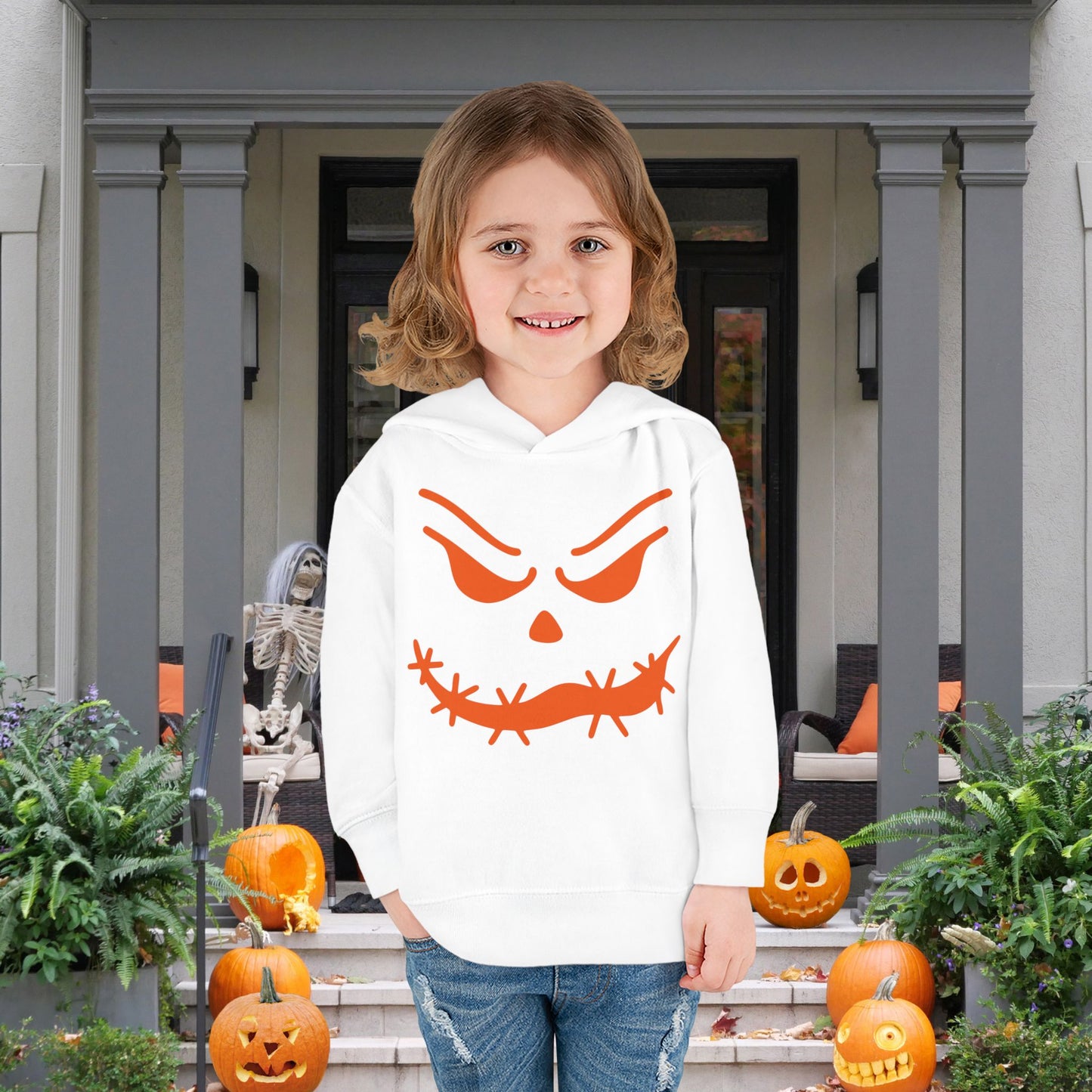 Loopy Jack-O-Lantern Toddler Hoodie