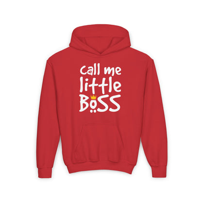 Call Me Little Boss Youth Heavy Blend Hoodie