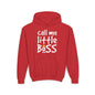 Call Me Little Boss Youth Heavy Blend Hoodie