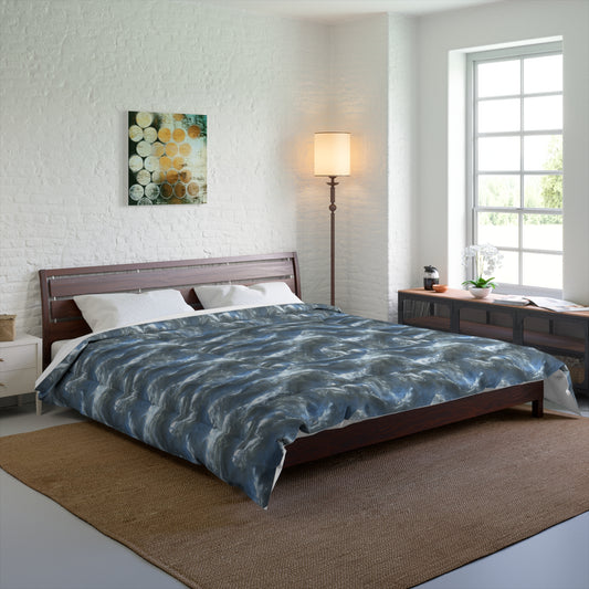 Snowdrift Sheer & Lace Comforter