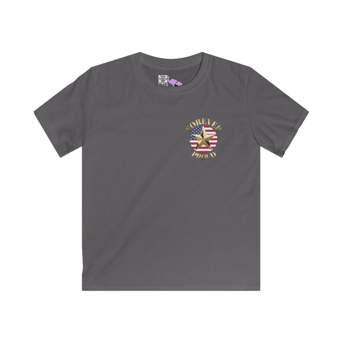 Gold Star Daughter Forever Proud Youth Softstyle Tee