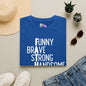 Father-Funny, Brave, Strong, Handsome, Protective, Friend Adult T-shirt