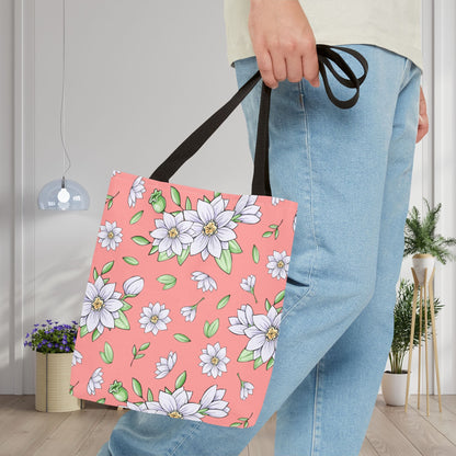 Jasmine Blush Garden Canvas Tote Bag
