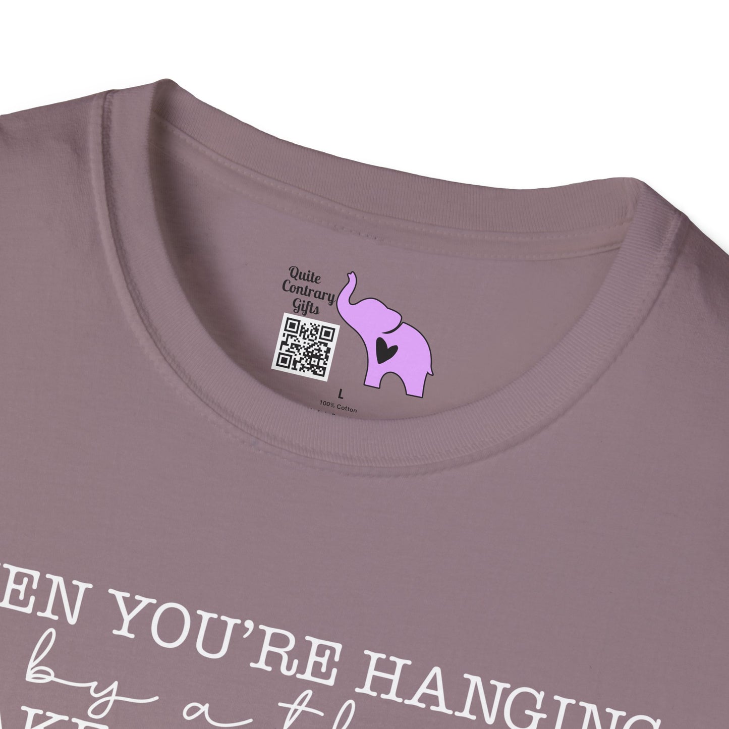 If You're Hanging On By A Thread, Make Sure It's The Hem Of His Garment (Simple) Adult T-shirt