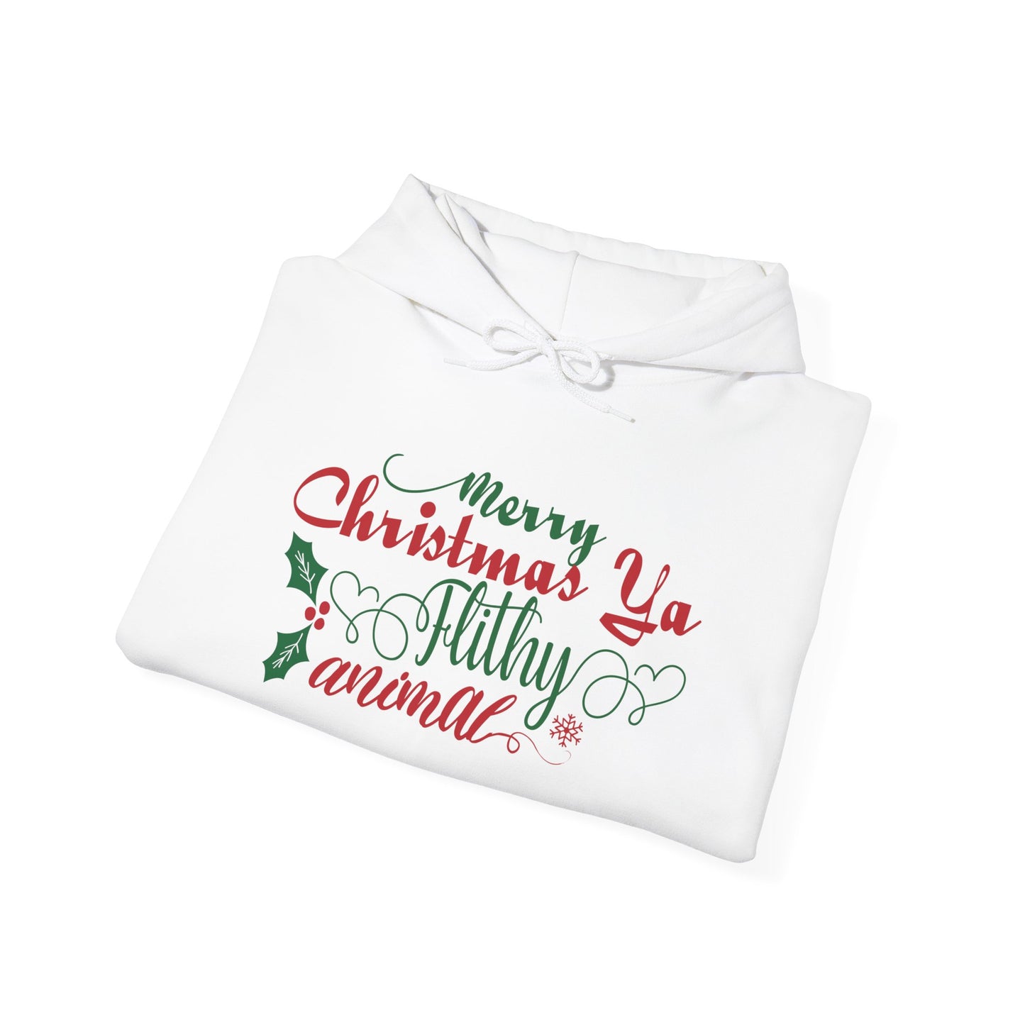 Merry Christmas Ya Filthy Animal Heavy Blend™ Hooded Sweatshirt