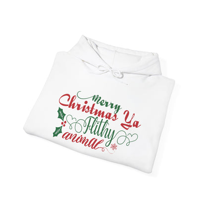 Merry Christmas Ya Filthy Animal Heavy Blend™ Hooded Sweatshirt