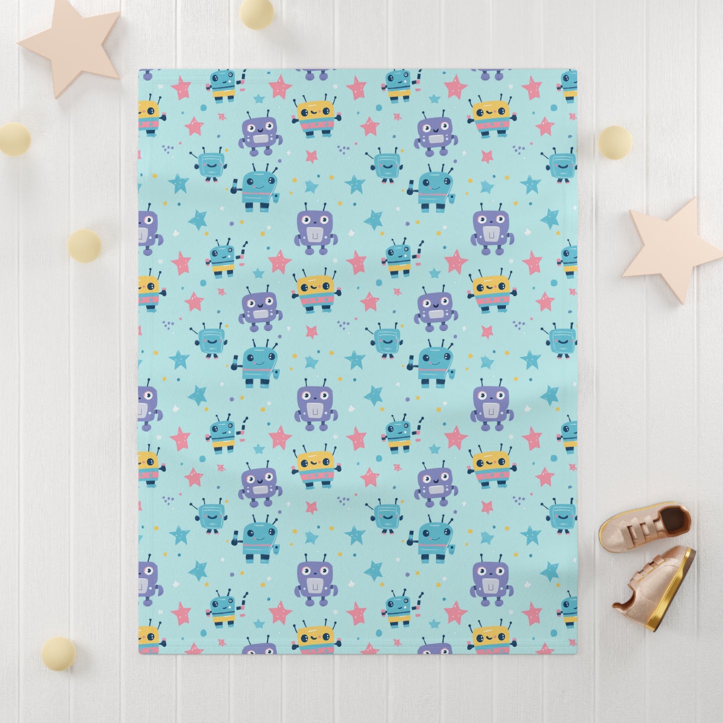 Robo Galaxy Giggles Baby Blanket