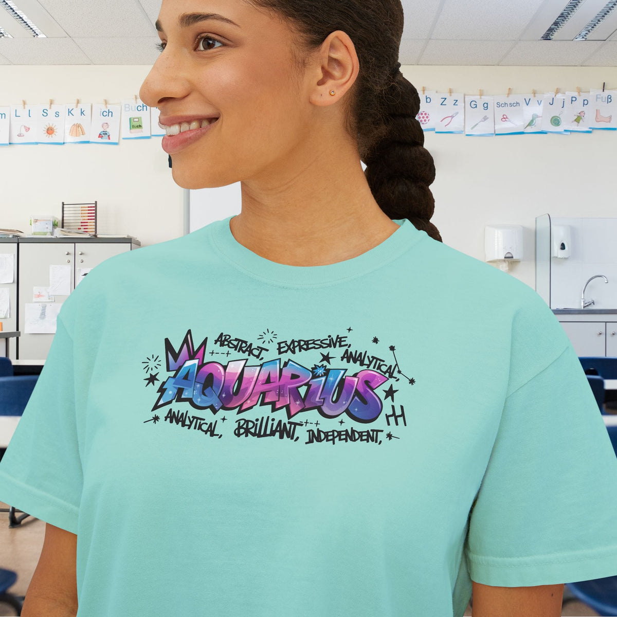 Aquarius Street Art Women's Boxy Tee
