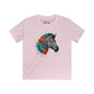 Colorful Zebra Youth Softstyle Tee
