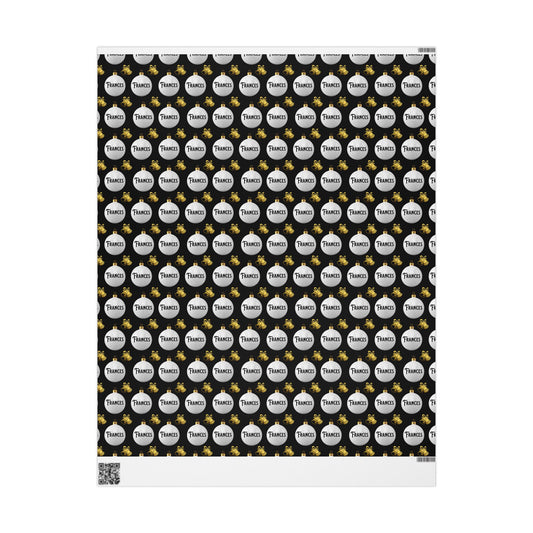 Winter Glam Custom Wrapping Paper (Frances)