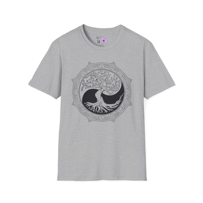 Tree of Life Yin Yang 6 Adult T-shirt