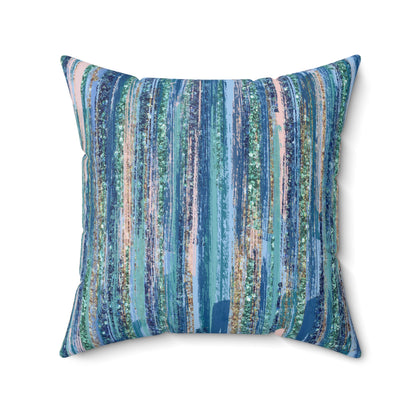 Ocean Drizzle Throw Pillow