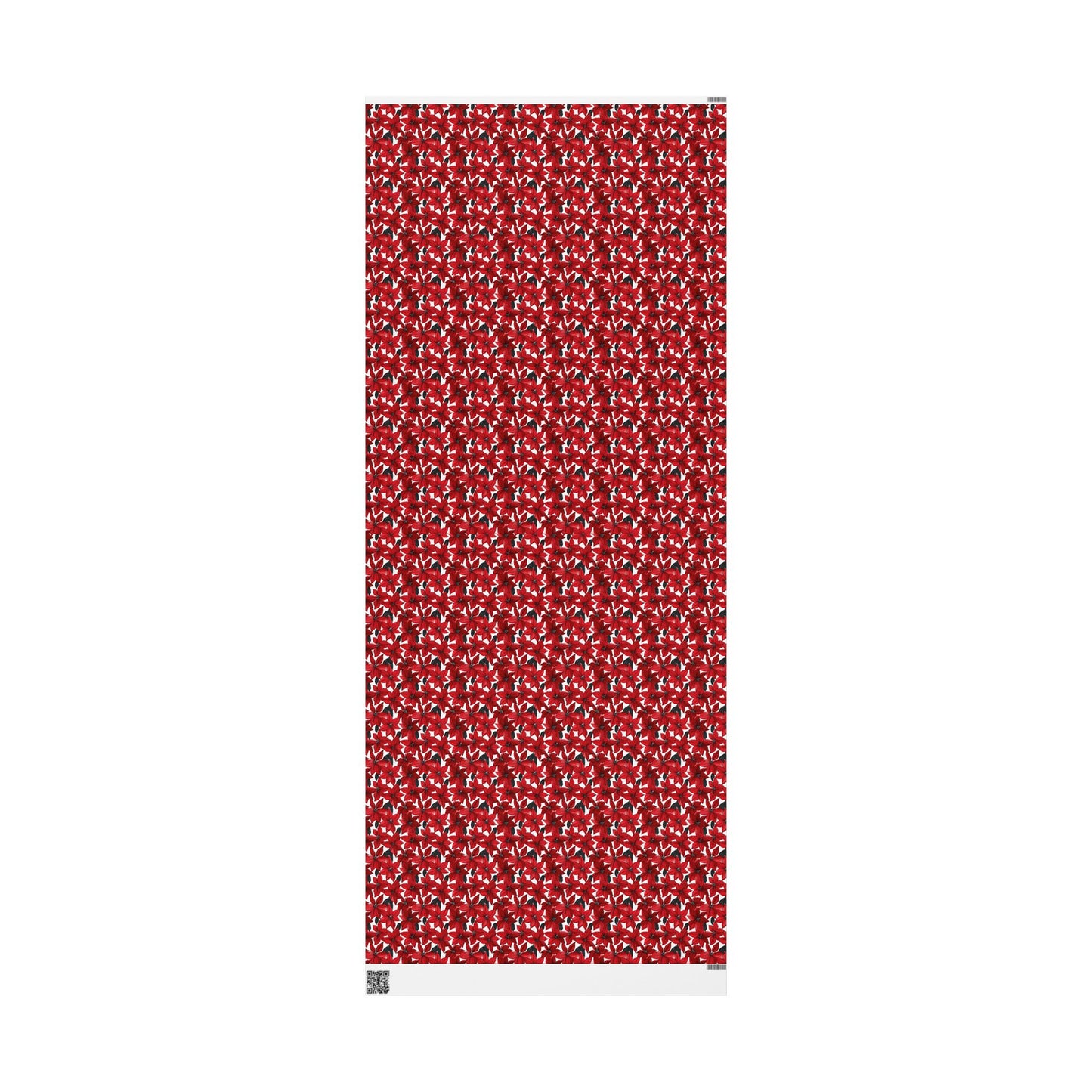 Inked Poinsettias Wrapping Paper