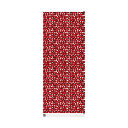 Inked Poinsettias Wrapping Paper