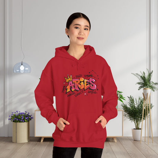 Aries Street Art Heavy Blend™ Hooded Sweatshirt