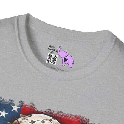 America Skull Adult T-shirt