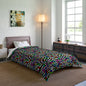 Warped Colorful Checkered Comforter