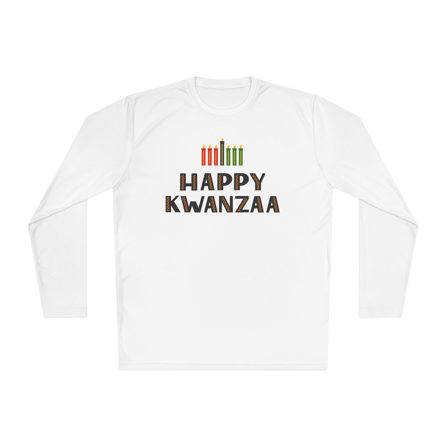 Happy Kwanzaa (Kinara) Adult Long Sleeve Tee