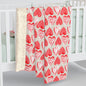 Doodle Hearts Sherpa Fleece Blanket
