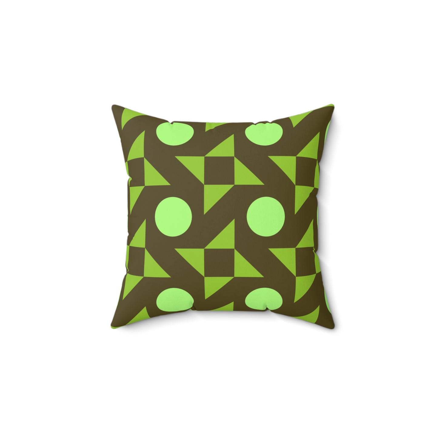 Pistachio Pinwheels Throw Pillow