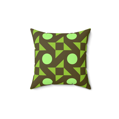 Pistachio Pinwheels Throw Pillow