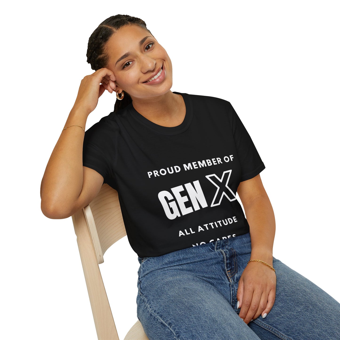 GenX All Attitude No Cares T-shirt