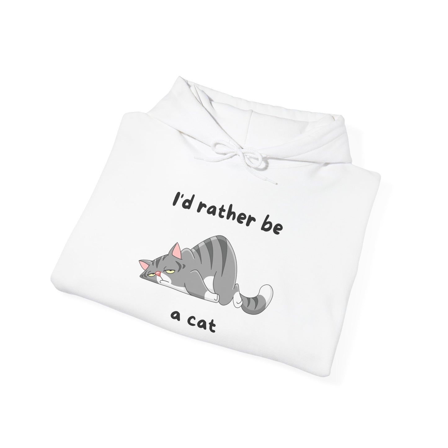 I'd Rather Be A Cat Heavy Blend™ Hooded Sweatshirt