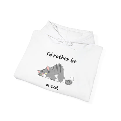 I'd Rather Be A Cat Heavy Blend™ Hooded Sweatshirt