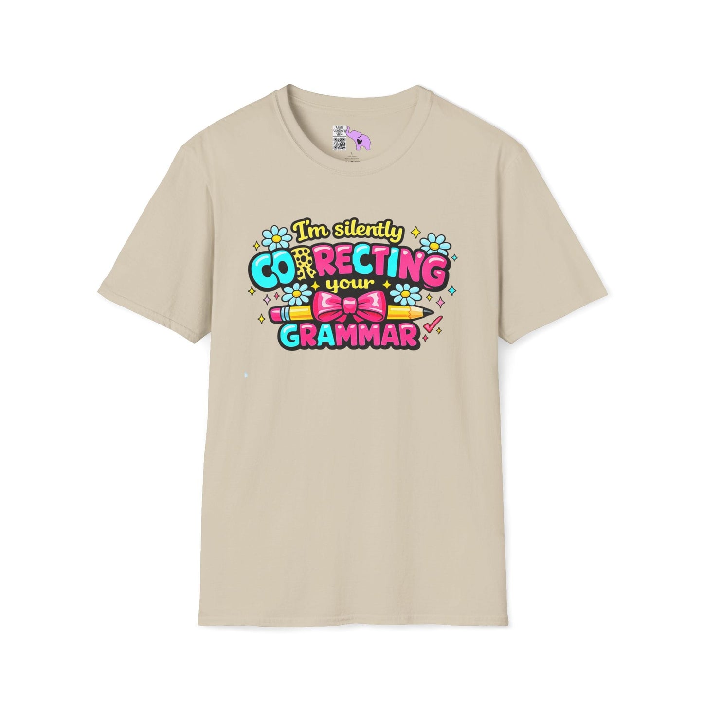 I'm Silently Correcting Your Grammar (Colorful) Adult T-shirt