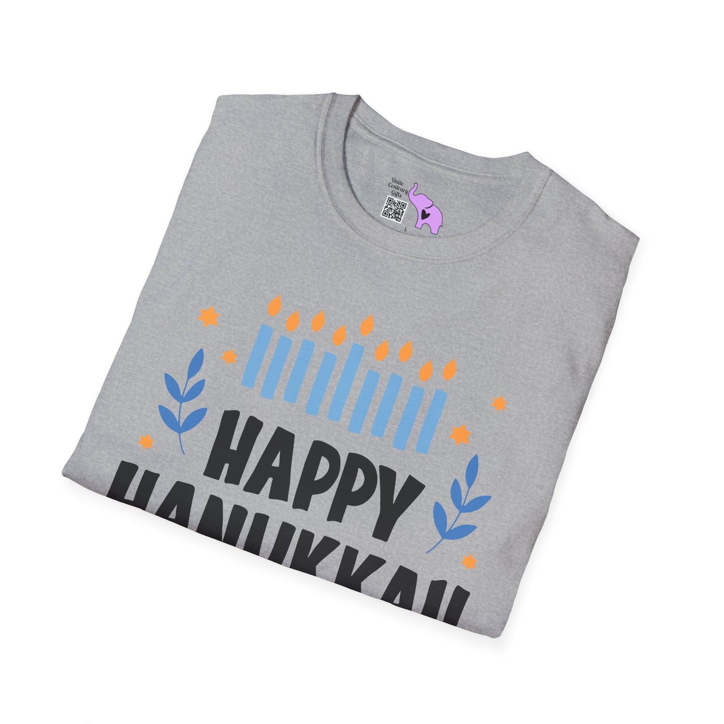 Happy Hanukkah 5 Adult T-shirt