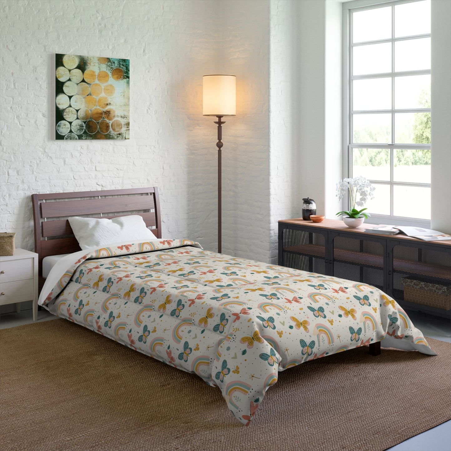 Whispering Wings & Rainbows Comforter