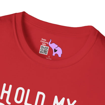 Hold My Drink I Gotta Pet This Dog Adult T-shirt